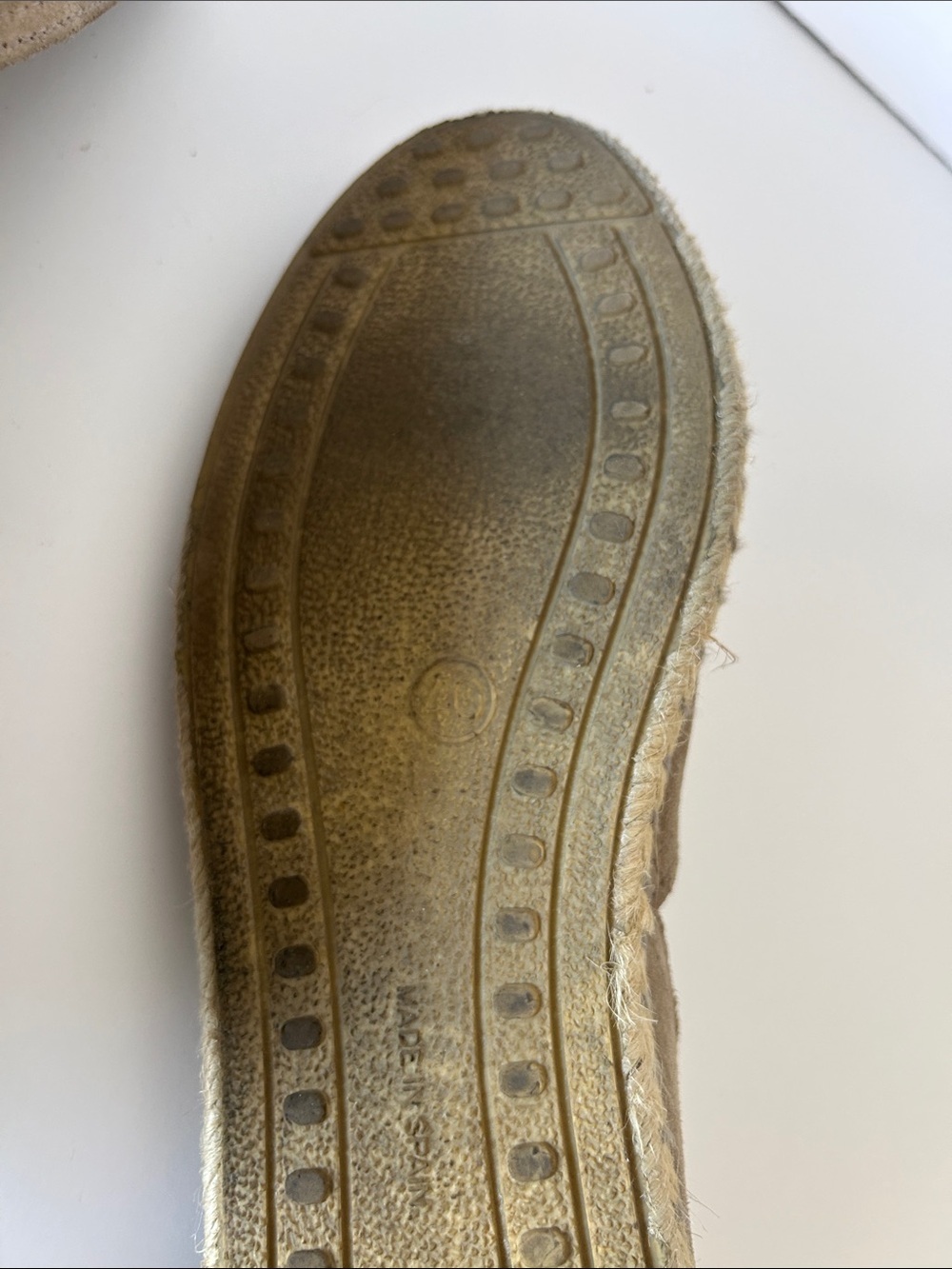 Verbenas Suede Espadrille Slip-On Shoes - Taupe - Picture 4 of 5